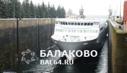 Сегодня в Балаково по судоходному каналу прошло шлюзование судно Uljanik 502